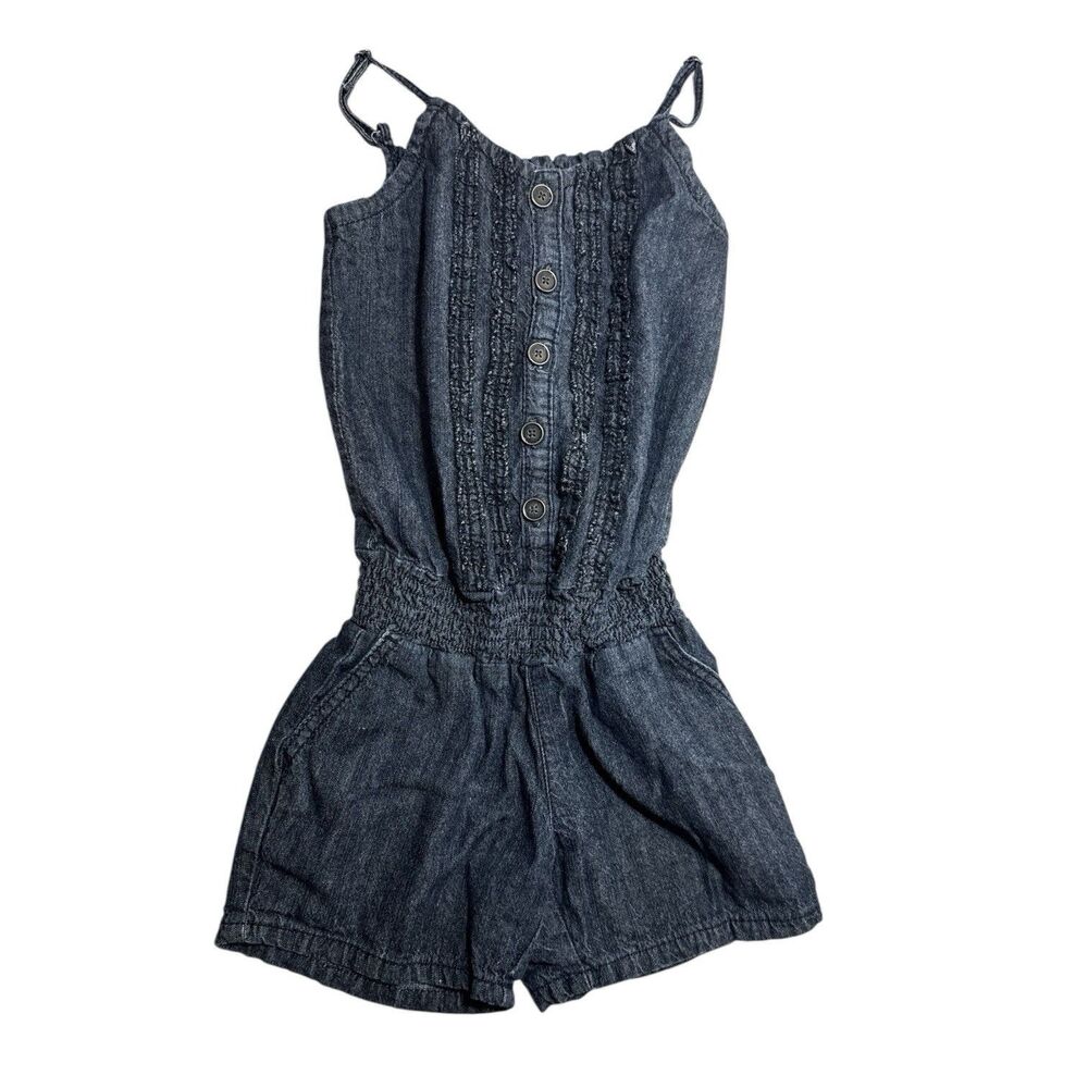 Squeeze Denim Romper Shorts